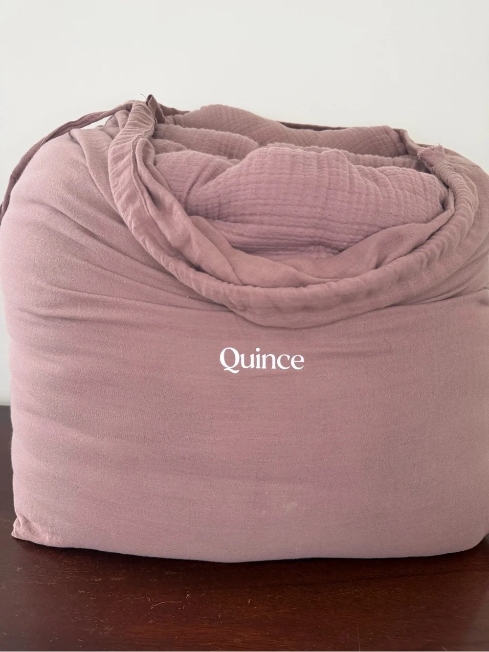 Quince Airy Gauze Dream Quilt Queen Fig NEW Organic Cotton